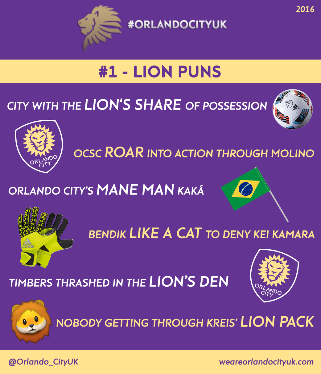 Orlando City UK Infographic - #1 Lion Puns